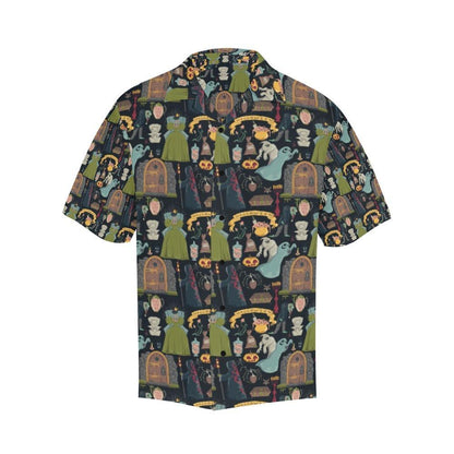 Creepy Halloween Print Design Hawaiian Shirt