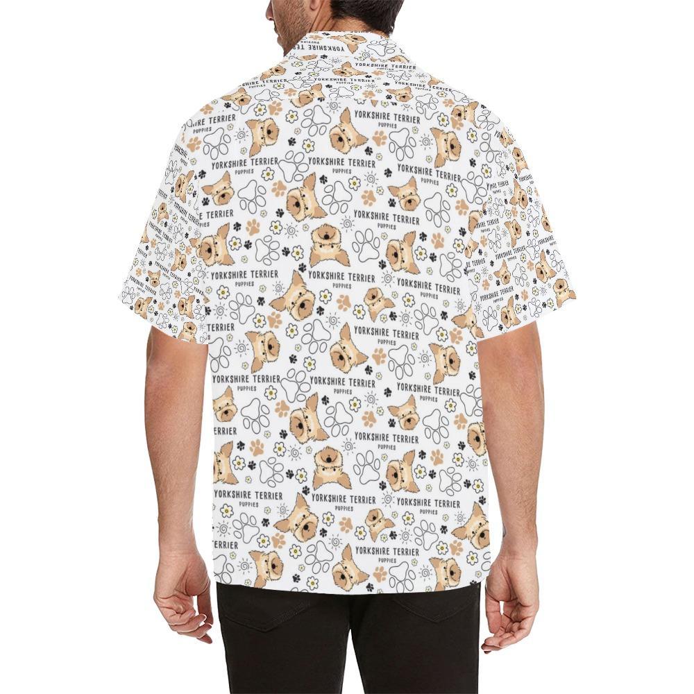 Yorkshire Terriers Print Design Hawaiian Shirt