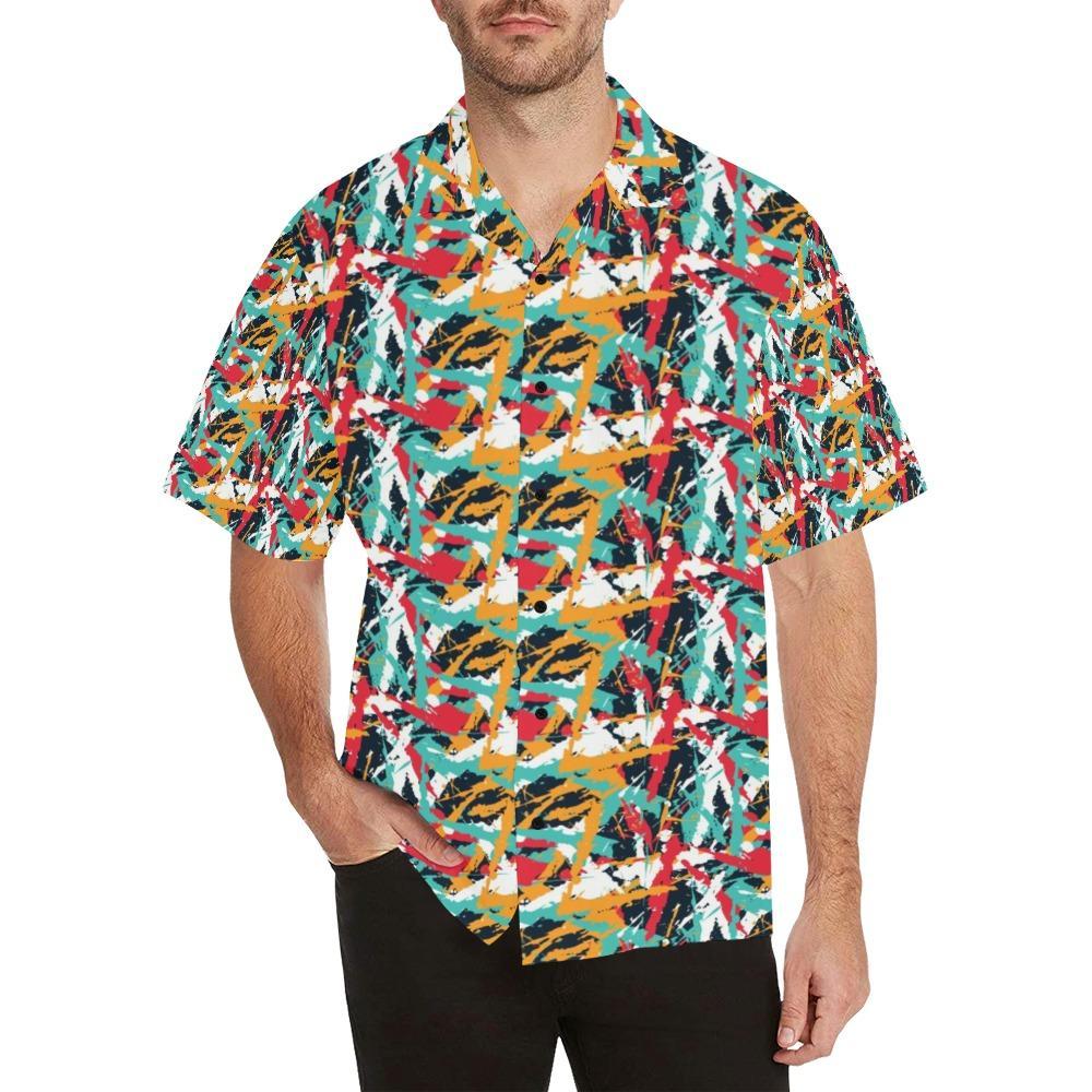 Splatter Print Design Hawaiian Shirt