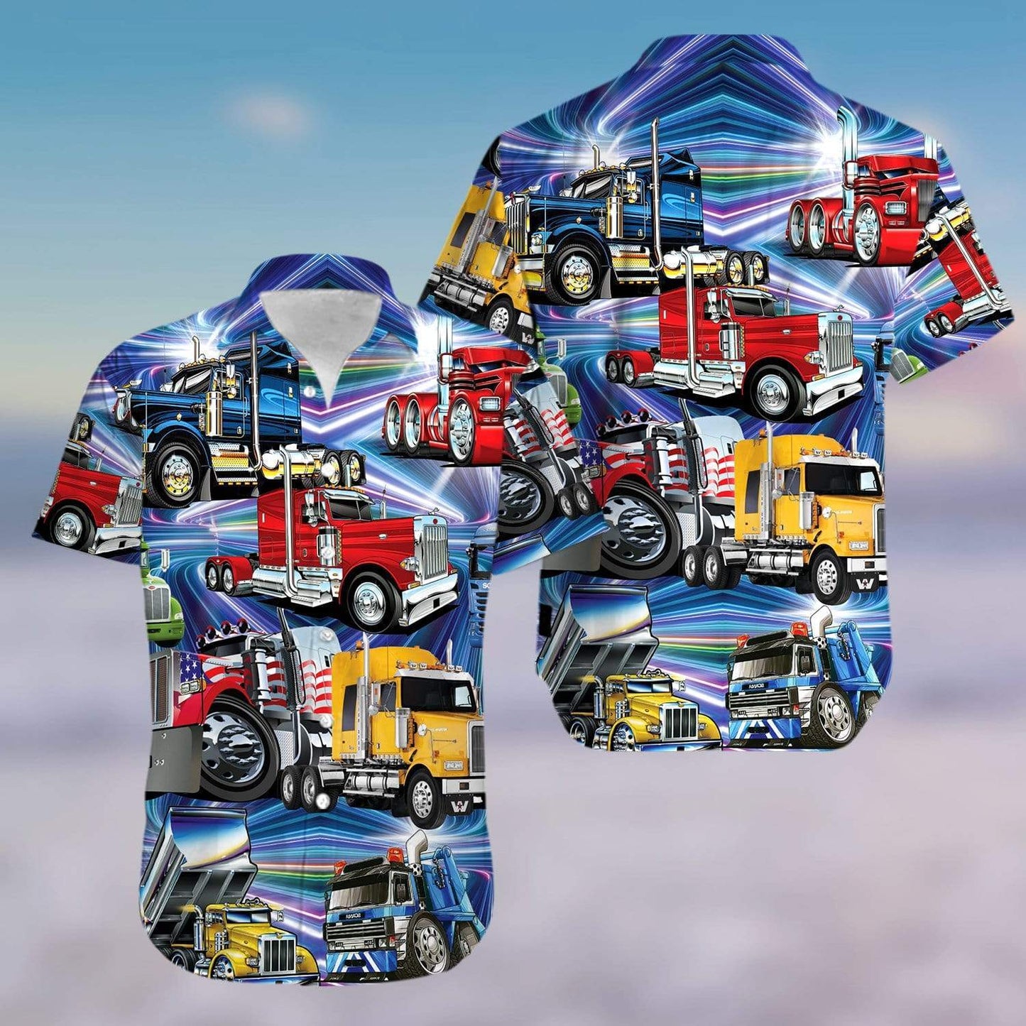 Gift For Dad Father's Day Amazing Trucks Are Like Kisses You Can't Just Have One Unisex Hawaiian Aloha Shirts