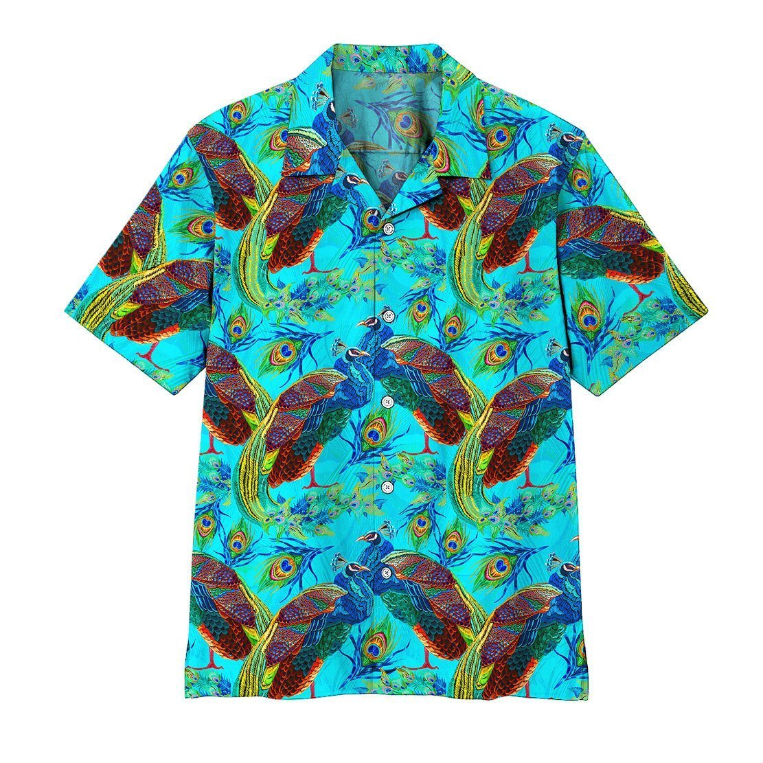 3D Peacock Hawaii Shirt