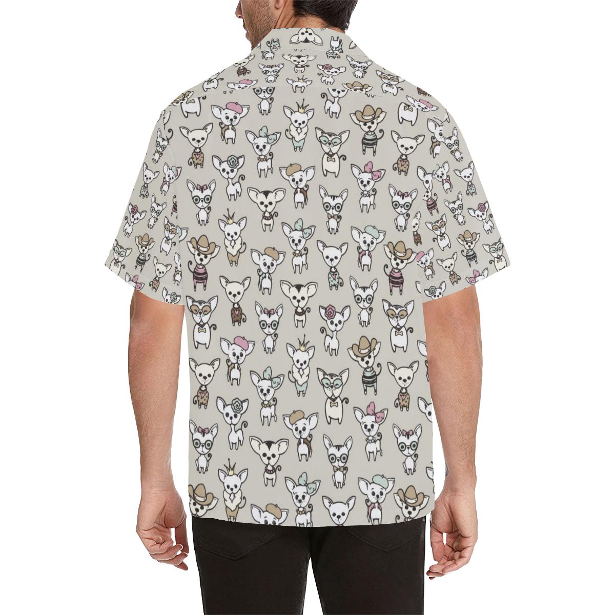 Chihuahua Pattern Print Design Hawaiian Shirt