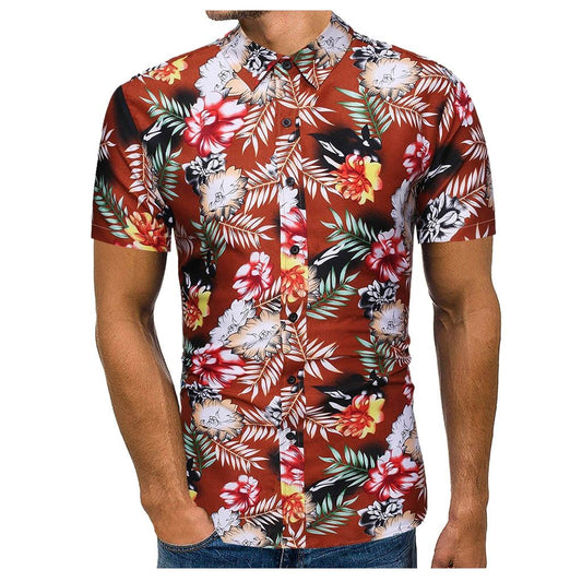 Flower  Red Nice Design Unisex Hawaiian Shirt For Men And Women Dhc17064113