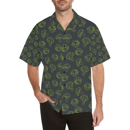 Broccoli Pattern Print Design Hawaiian Shirt