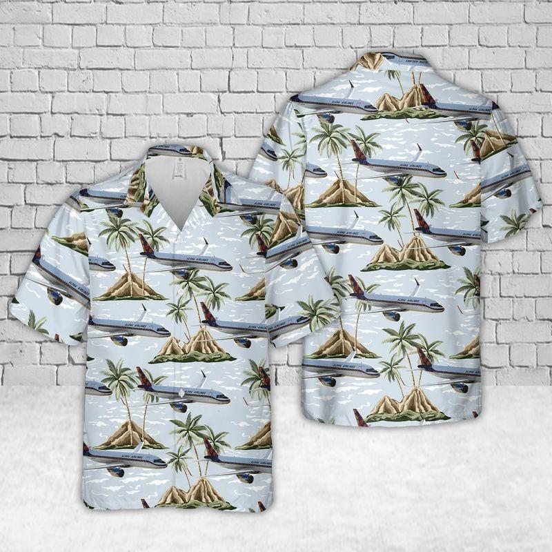 Airlines A320 Neo Flower Livery Tropical Hawaiian Shirt | For Men &amp;amp; Women | Adult | Hw8571