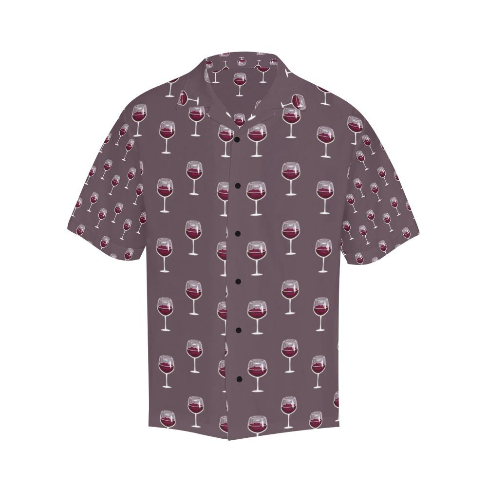 Wine Glass Pattern Print Design Lks3 Hawaiian Shirt