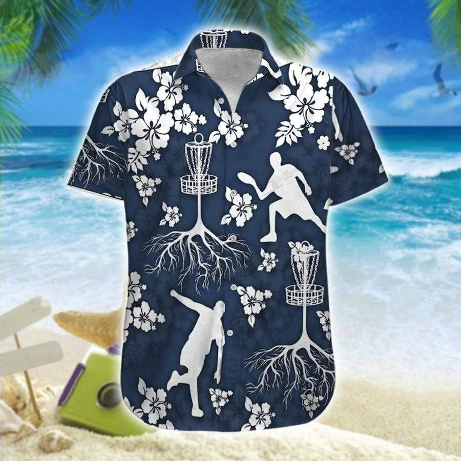 Hawaiian Aloha Shirts Disc Golf Tree Hibiscus