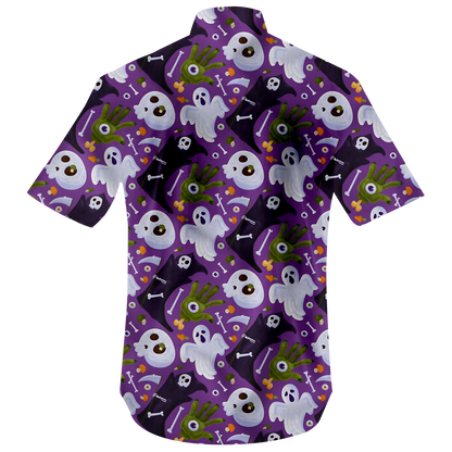 Skull And Ghost Halloween Hawaiian Shirt