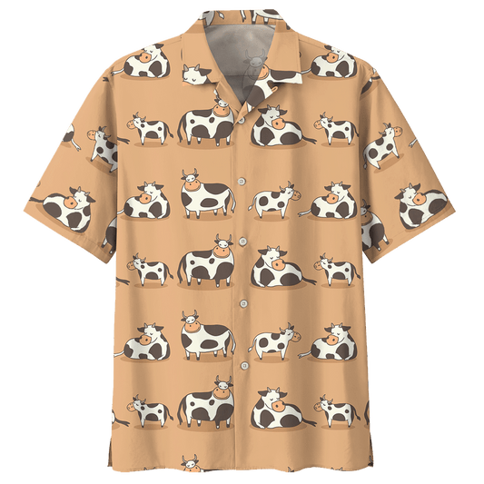 Cow  Tan Nice Design Unisex Hawaiian Shirt For Men And Women Dhc17063758