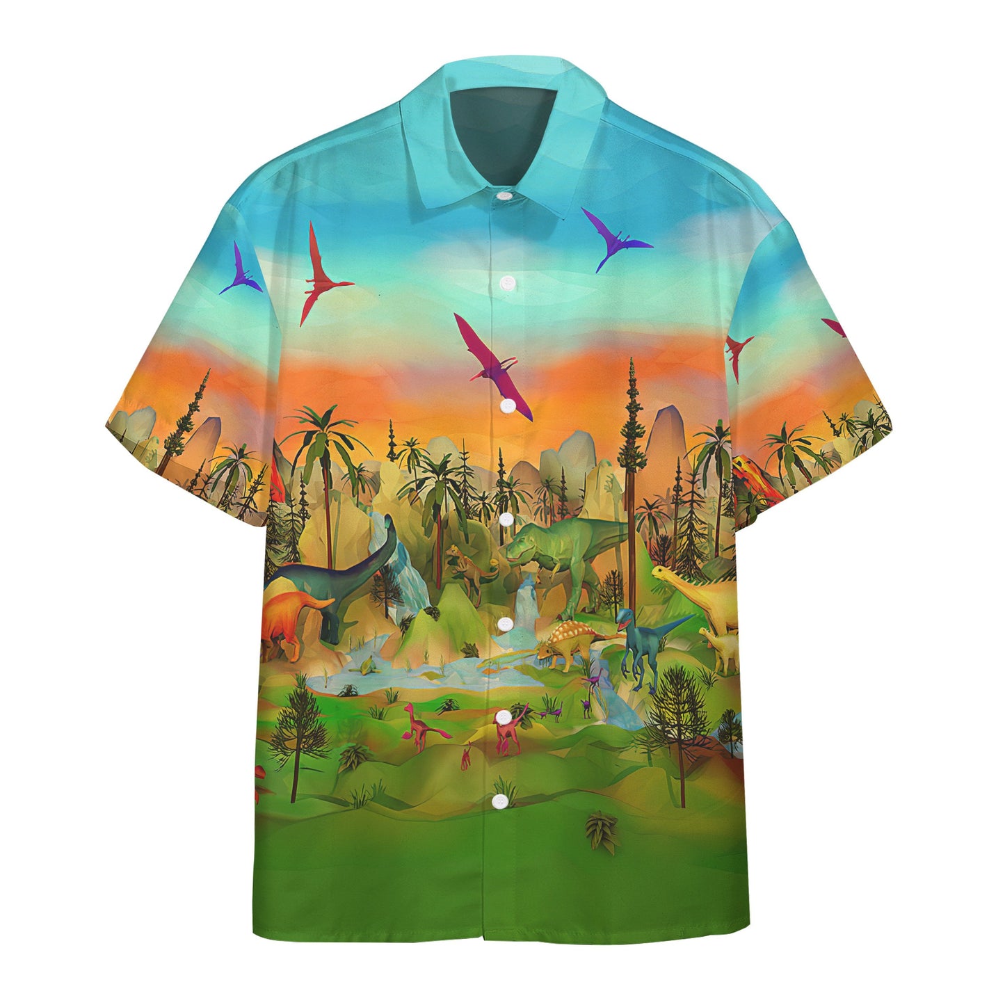  3D Welcome To The World Of Dinosaur Custom Hawaii Shirt