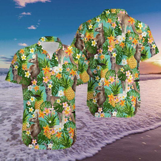 Kangaroo Tropical Hawaiian Aloha Shirts #DH