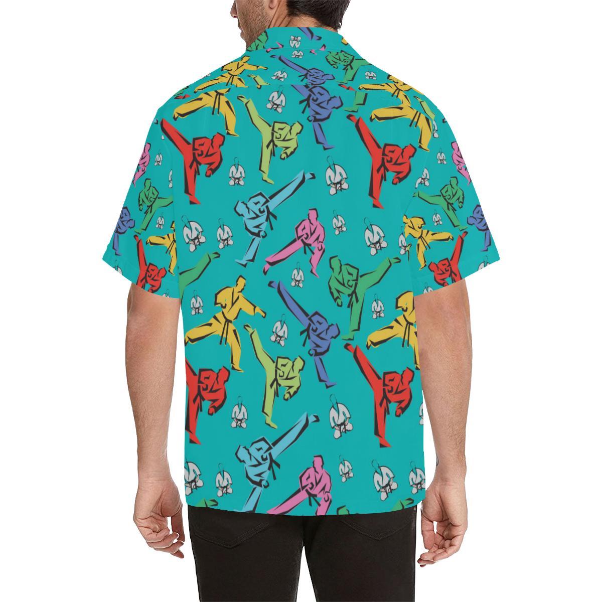 Judo Pattern Print Design Hawaiian Shirt