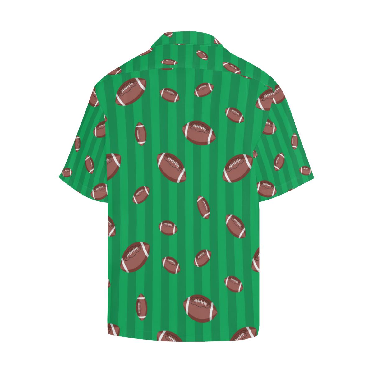 American Football Ball Field Background Mens All Over Print Hawaiian Shirt