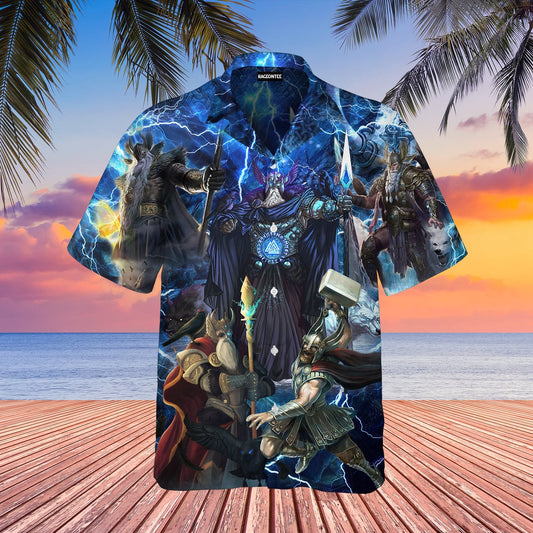 Viking Odin Norse Hawaiian Shirt | For Men &amp;amp; Women | Adult | Wt1268