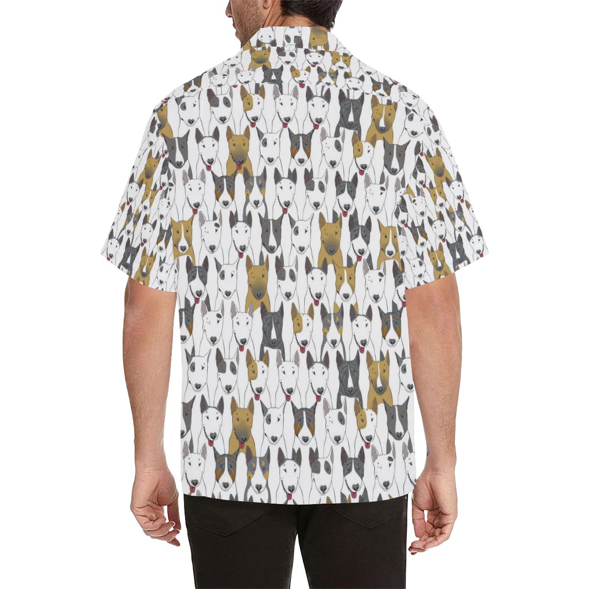 Bull Terriers Pattern Print Design Hawaiian Shirt