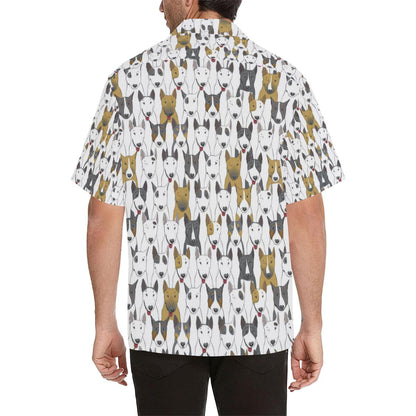 Bull Terriers Pattern Print Design Hawaiian Shirt