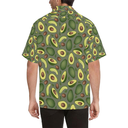 Avocado Pattern Background Mens All Over Print Hawaiian Shirt