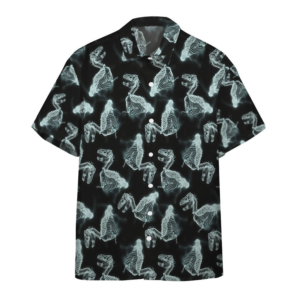 3D T Rex X Ray Custom Hawaii Shirt