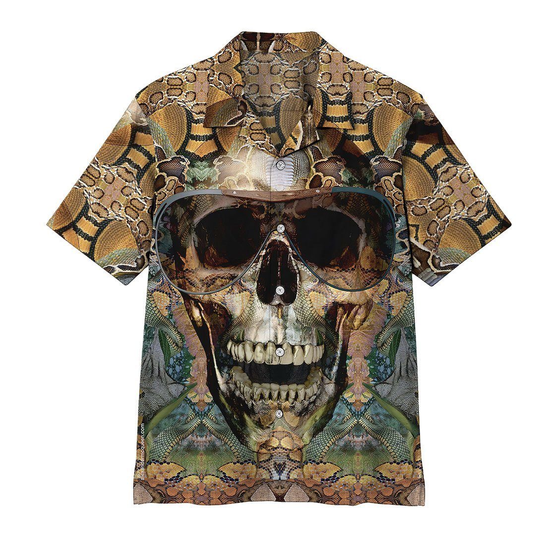  3D Snake Skull Hawaii Shirt