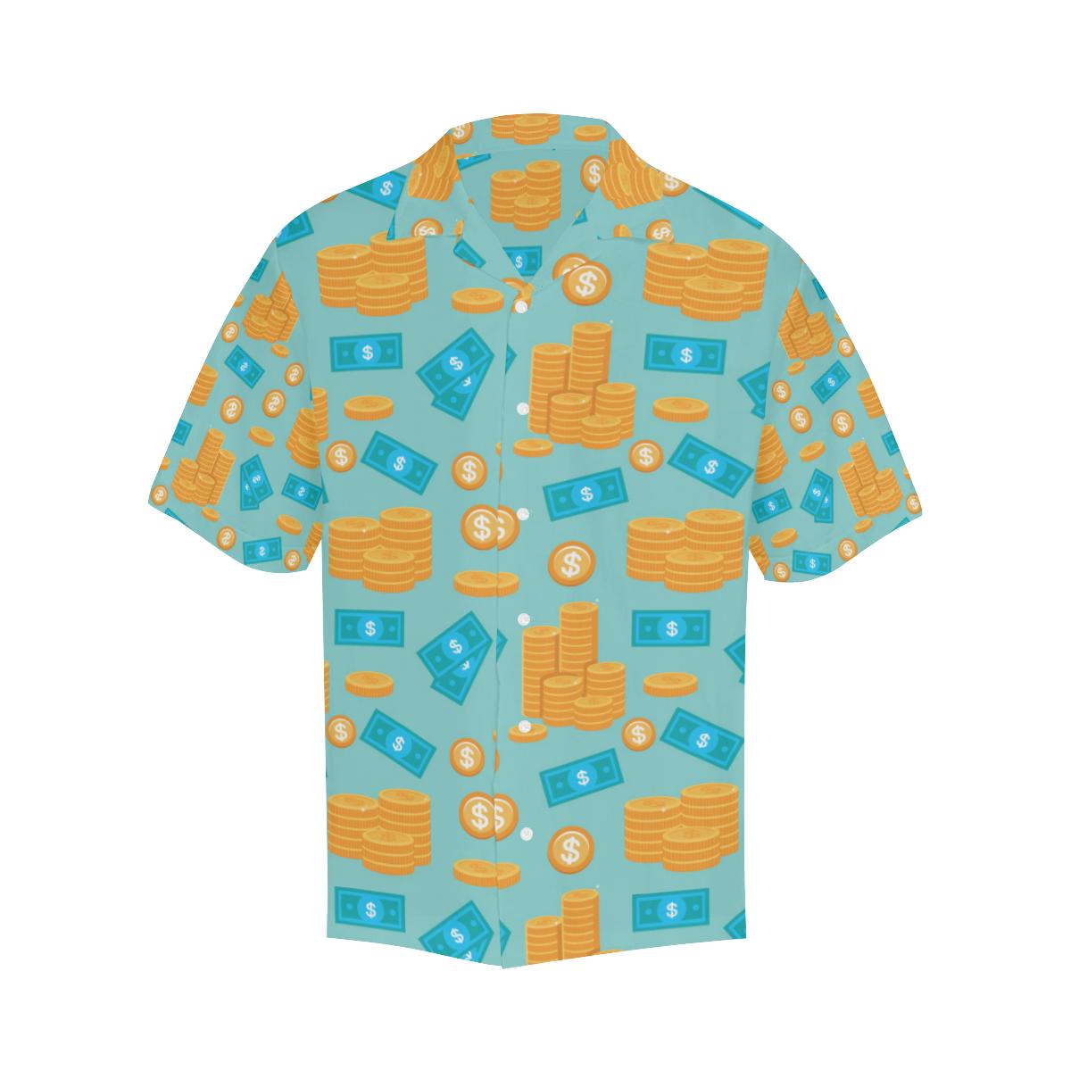 Money Pattern Print Design Hawaiian Shirt