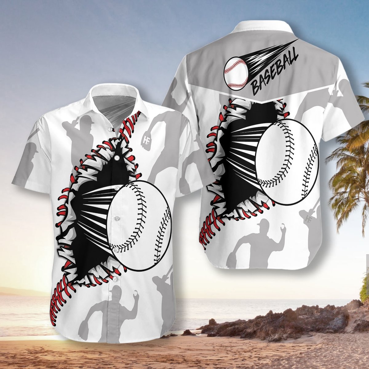 Baseball Hawaiian Shirt | For Men & Women | Adult | HW8037