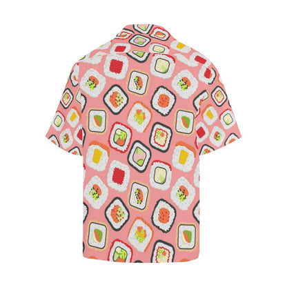Sushi Roll Pattern Mens All Over Print Hawaiian Shirt