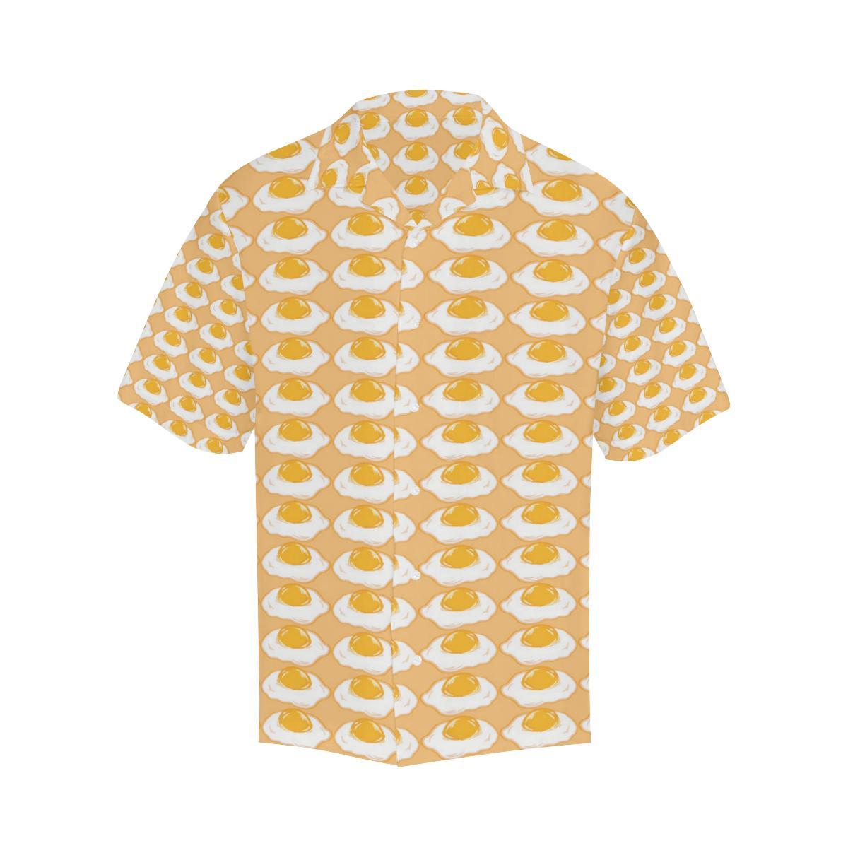 Fried Eggs Pattern Print Design 04 Mens All Over Hawaiian Shirt