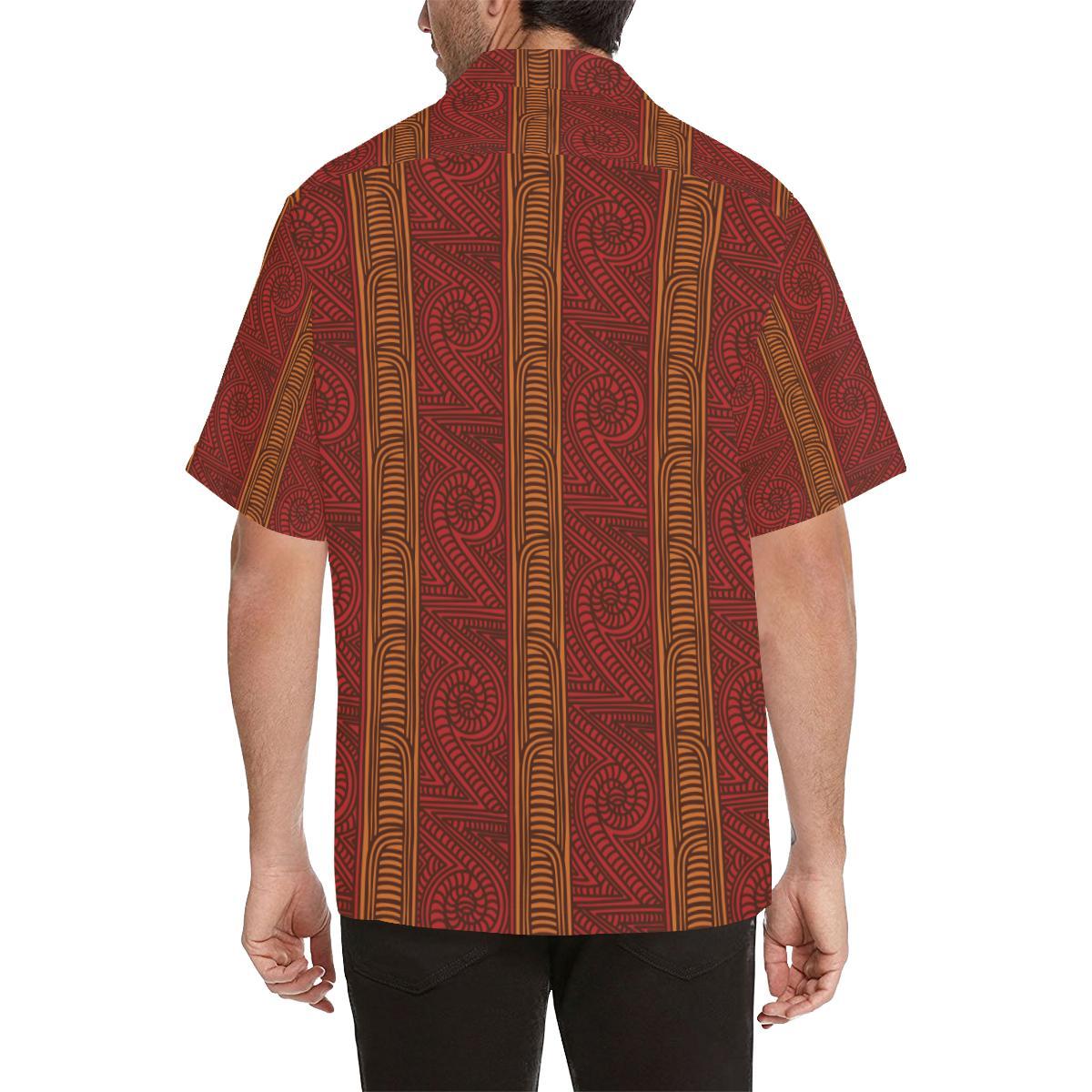 Maori Pattern Print Design Hawaiian Shirt