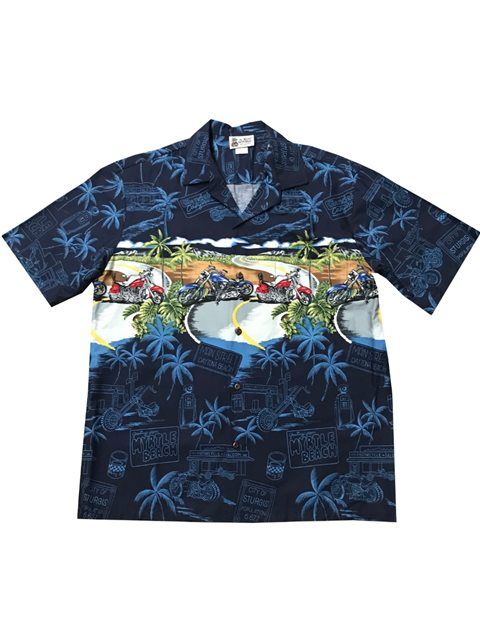 Bikers Paradise Navy Blue Amazing Design Hawaiian Shirt Dhc1806971