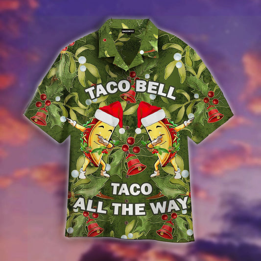 Dabbing Taco Bell Christmas Hawaiian Shirt | For Men &amp;amp; Women | Adult | Wt1248