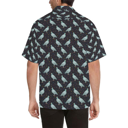 Pigeon Pattern Print Design 01 Mens All Over Hawaiian Shirt