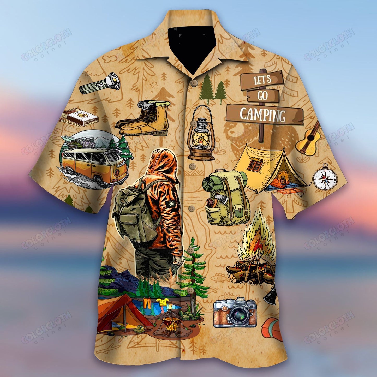 Let's Go Camping Hawaiian Shirt | For Men & Women | Adult | HW5301