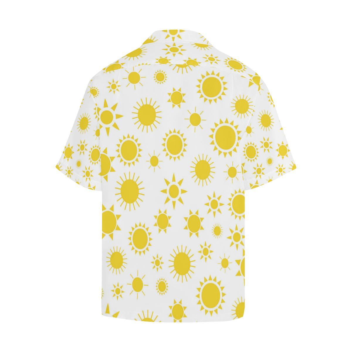 Sun Pattern Mens All Over Print Hawaiian Shirt