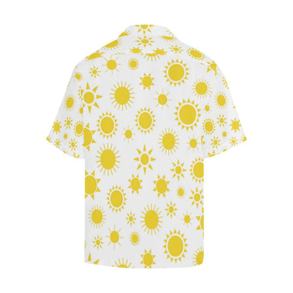 Sun Pattern Mens All Over Print Hawaiian Shirt