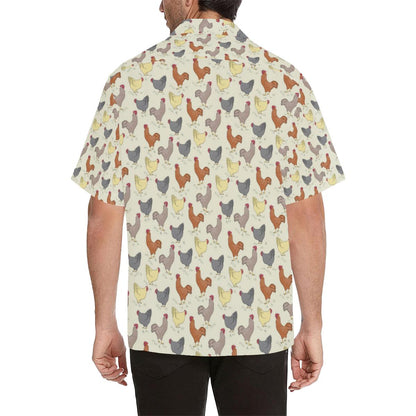 Chicken Pattern Print Design Hawaiian Shirt