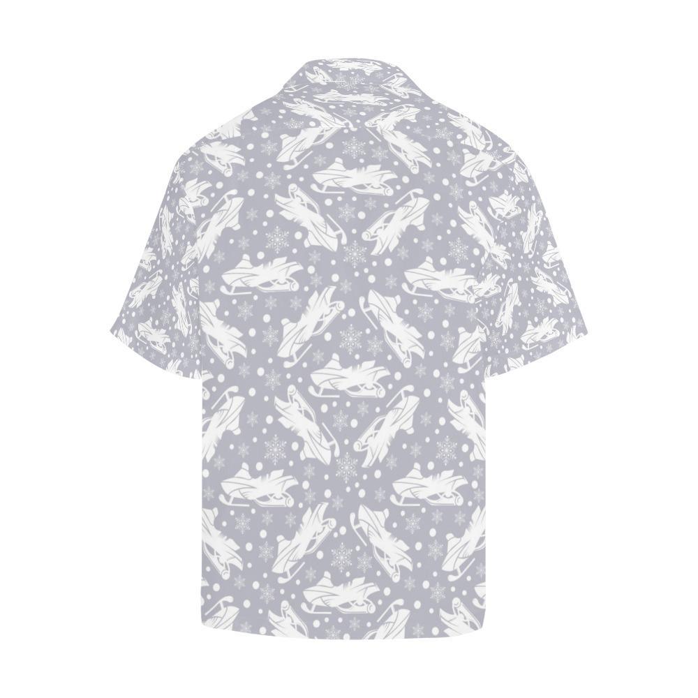 Snowmobile Print Design Hawaiian Shirt