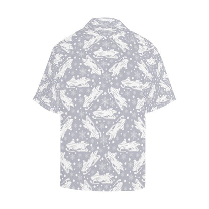 Snowmobile Print Design Hawaiian Shirt