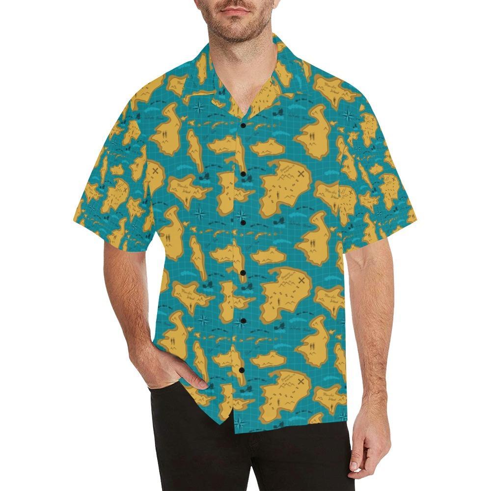 World Map Print Design Hawaiian Shirt