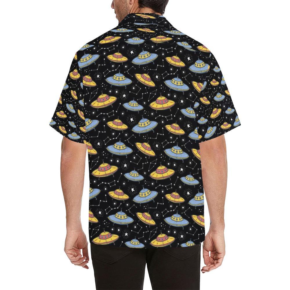 Ufo Print Design Hawaiian Shirt