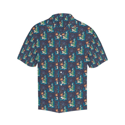 Aquarius Zodiac Pattern Print Design Hawaiian Shirt