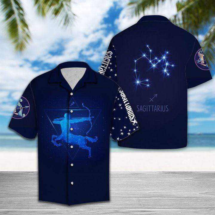 Sagittarius Horoscope Zodiac Hawaiian Shirt Birthday Gifts