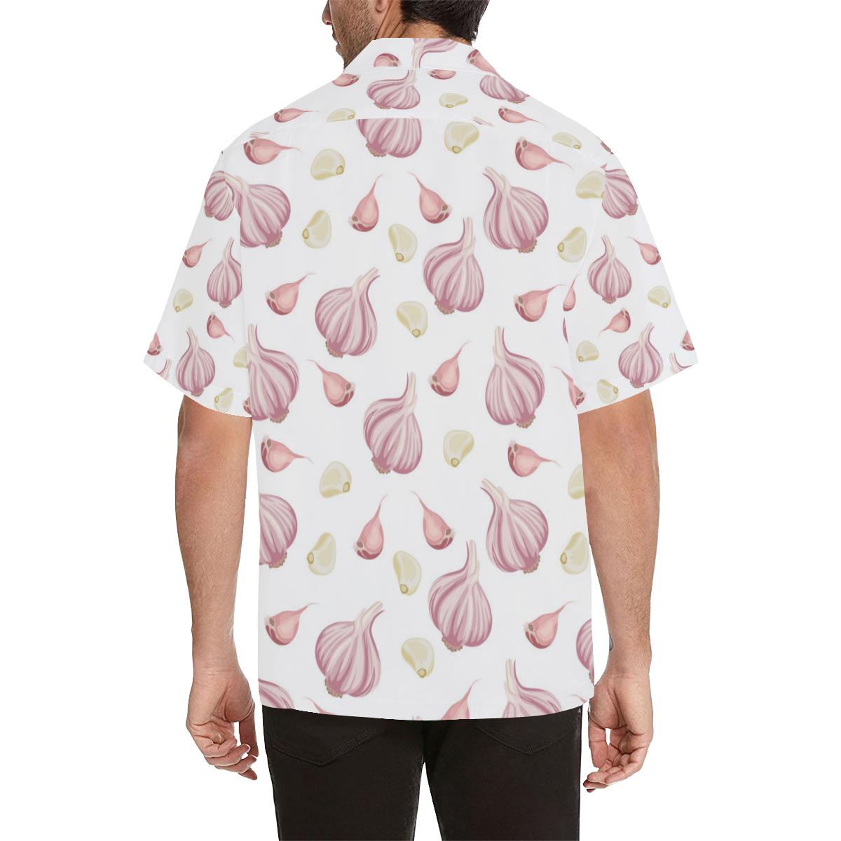 Garlic Pattern Mens All Over Print Hawaiian Shirt
