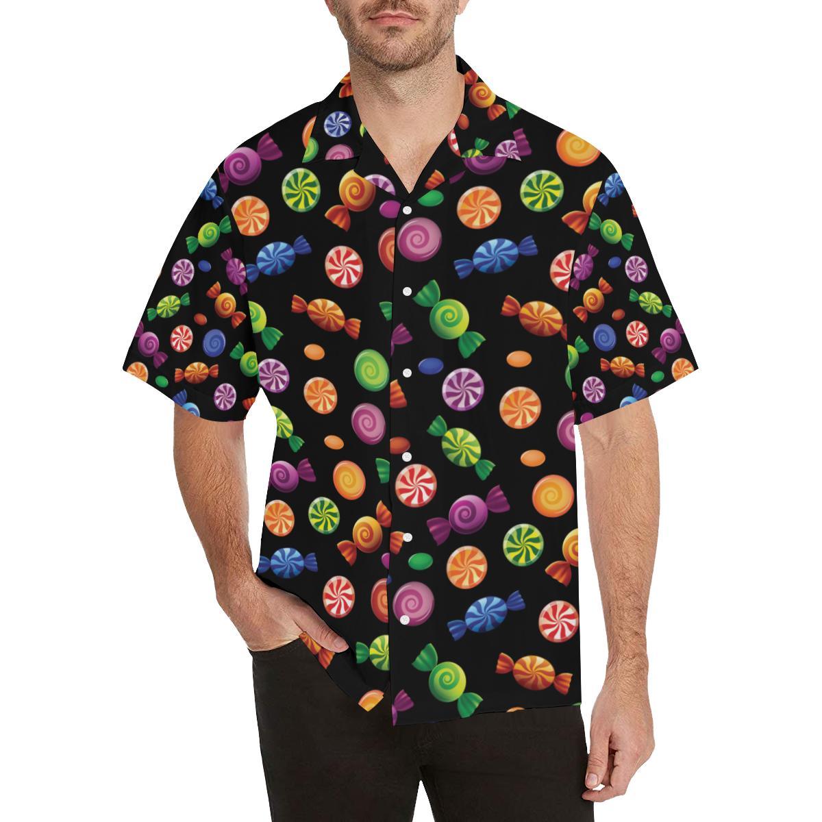 Candy Pattern Print Design Hawaiian Shirt