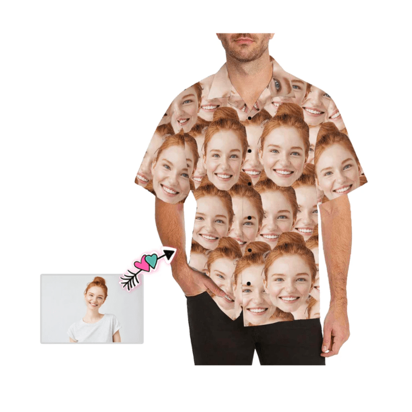 Funny Custom Face Unisex Hawaiian Shirts