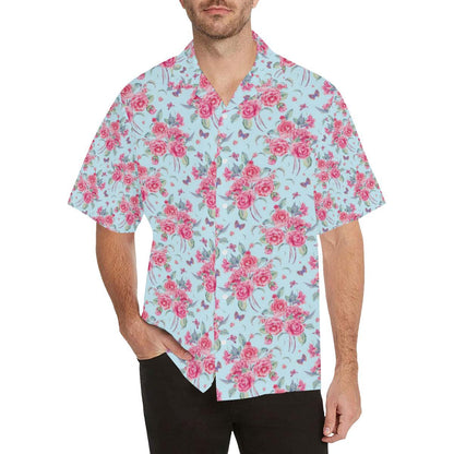 Camellia Pattern Print Design Hawaiian Shirt
