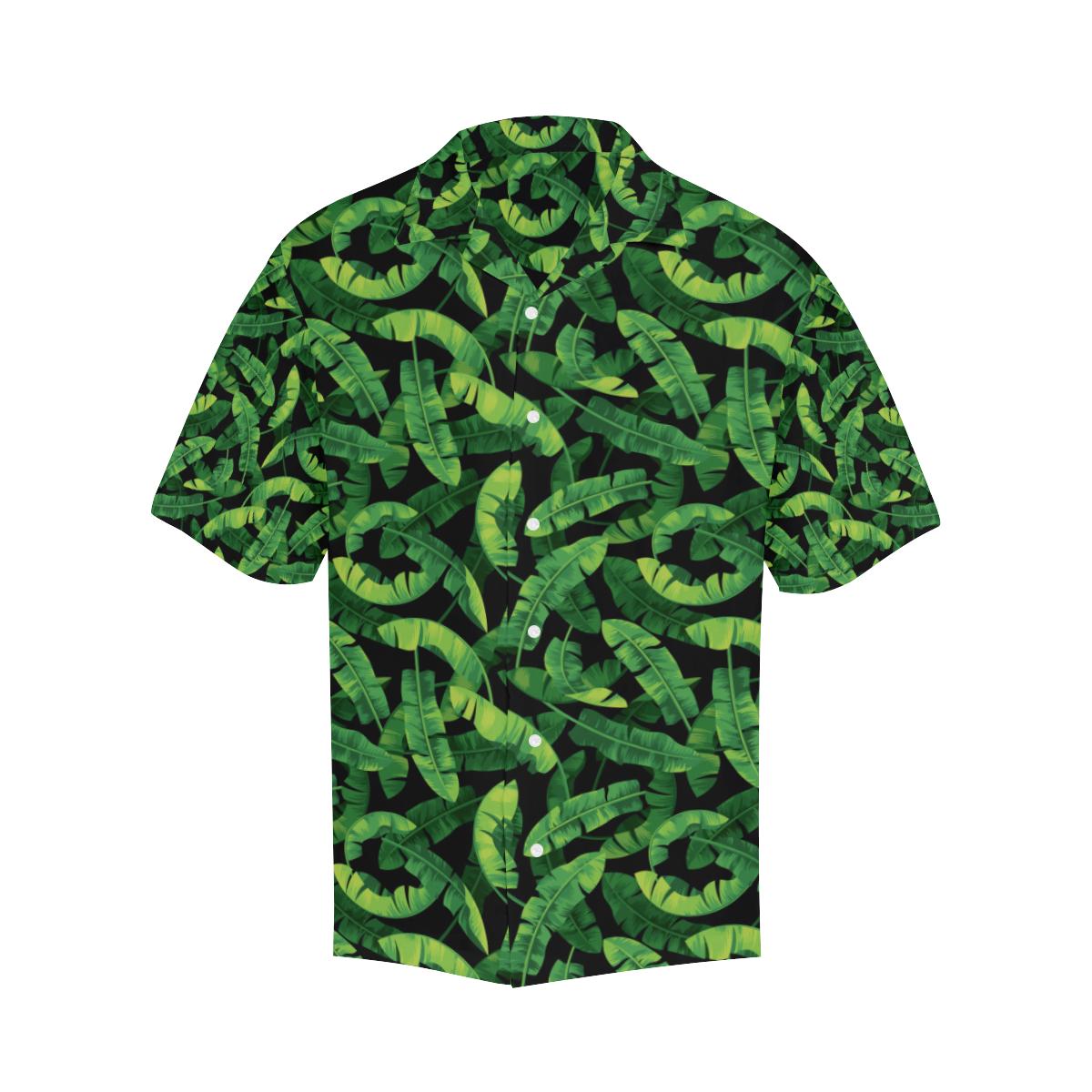 Banana Leaf Pattern Print Design Hawaiian Shirt
