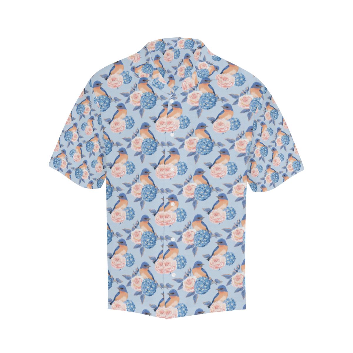 Bluebird Pattern Print Design Hawaiian Shirt