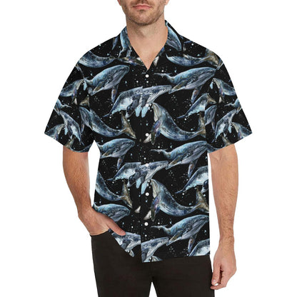 Humpback Whale Pattern Print Design Hawaiian Shirt