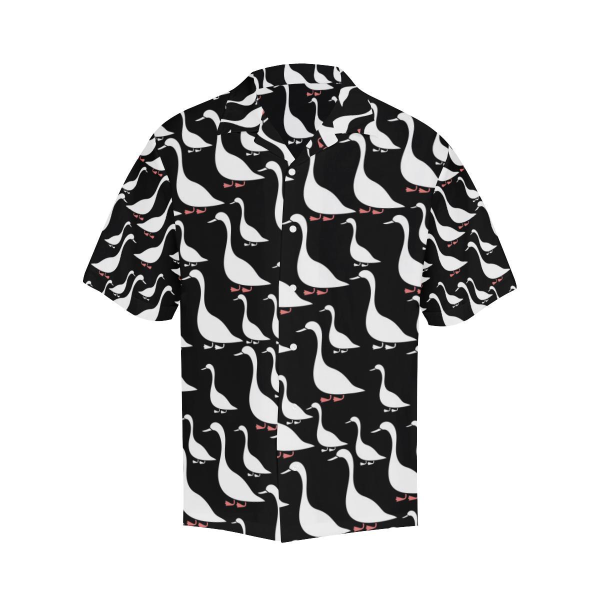 Goose Pattern Print Design Hawaiian Shirt