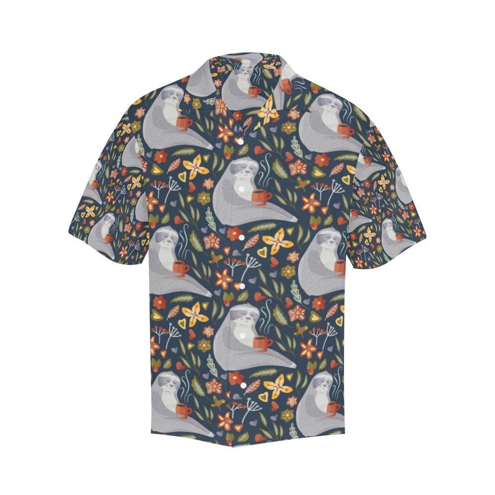 Sloth Print Design Hawaiian Shirt